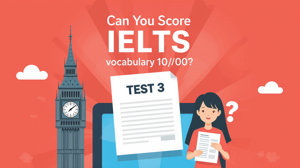 Пробный тест IELTS онлайн по словарному запасу 3