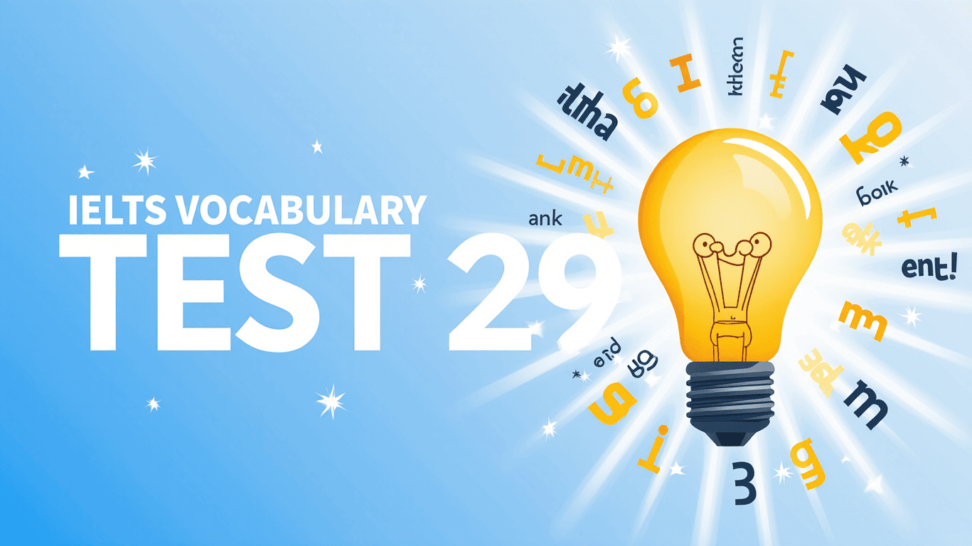 IELTS vocabulary test 29