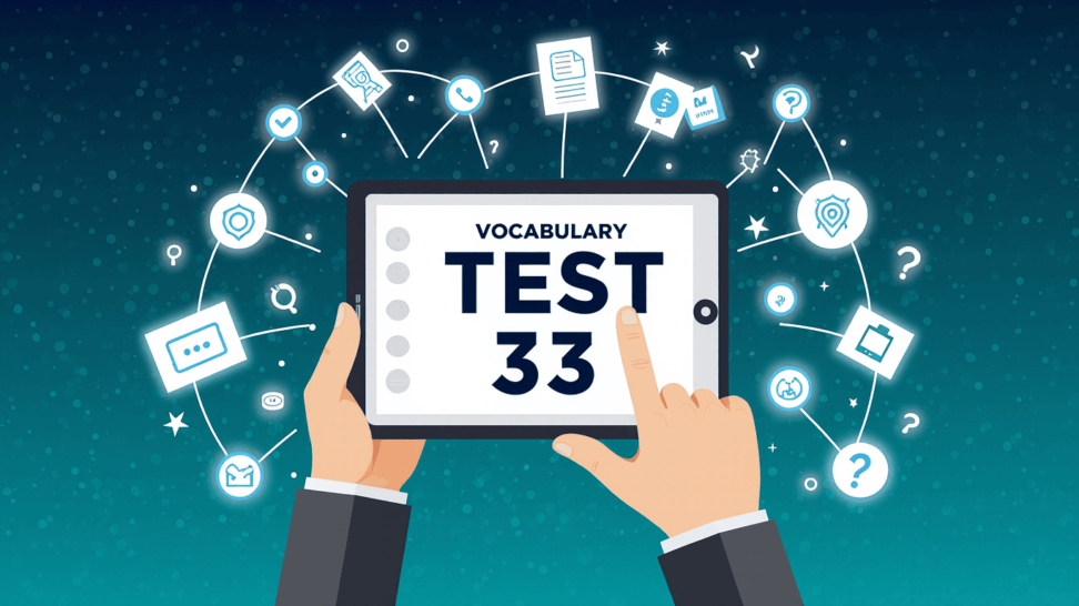 IELTS vocabulary test 33