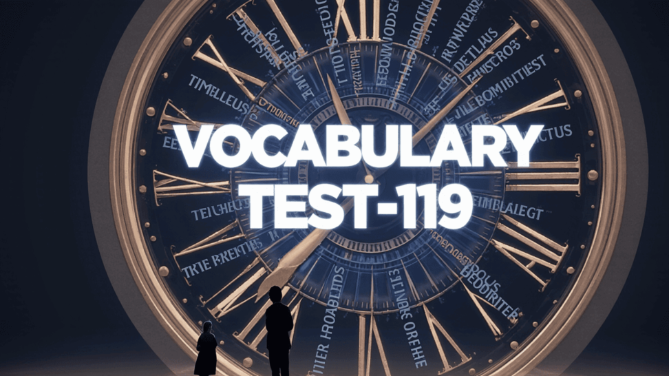 IELTS vocabulary test 119