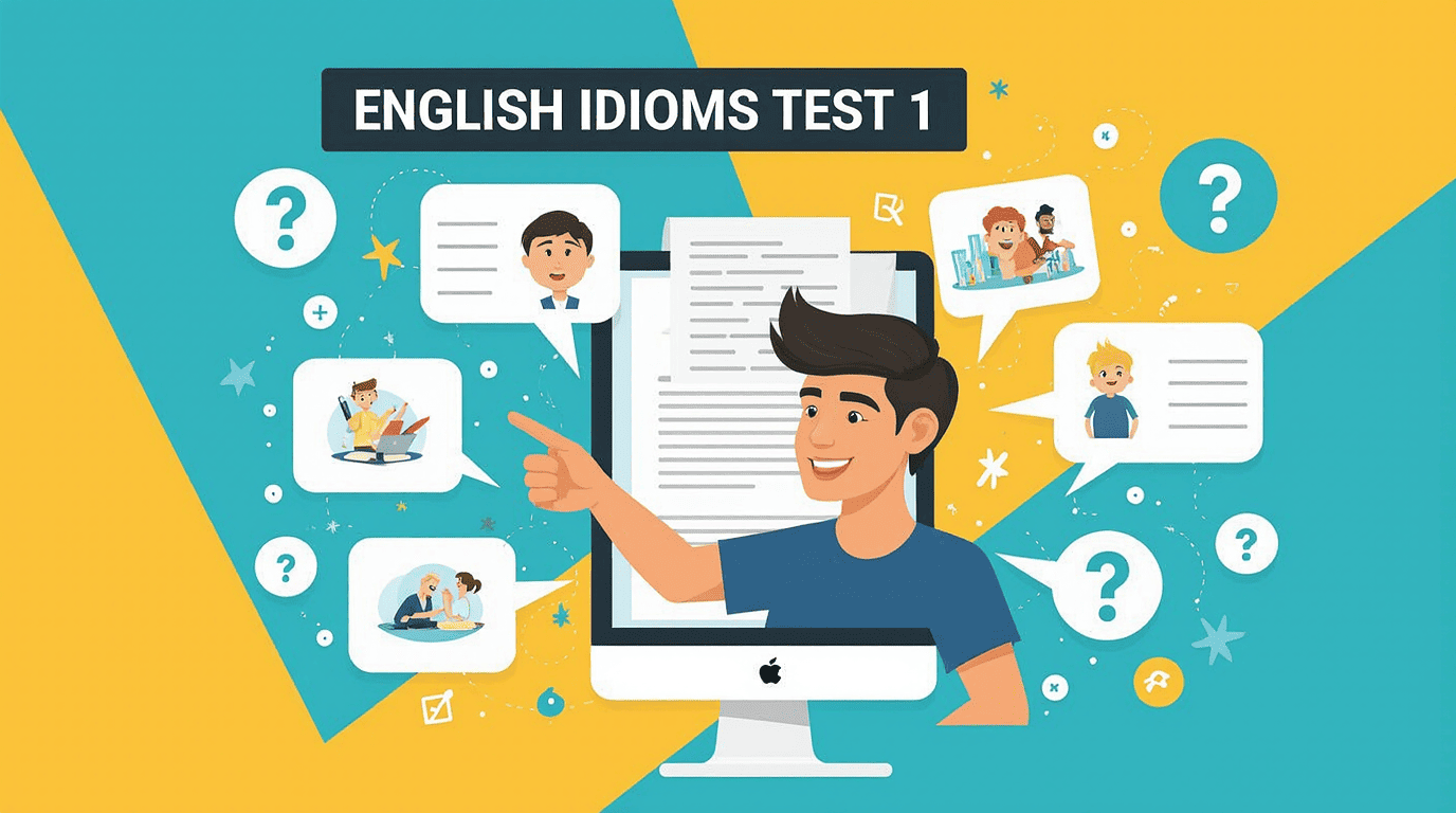 English idioms test 1