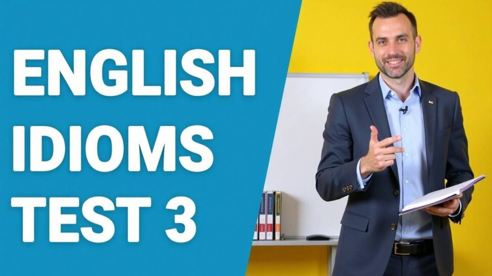 English idioms test 3