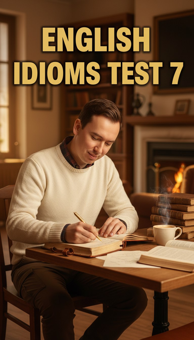 English idioms test 7