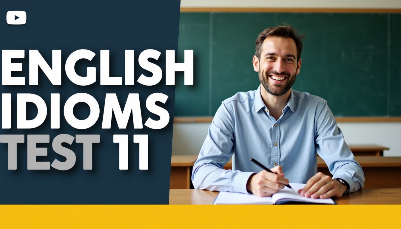 English idioms test 11
