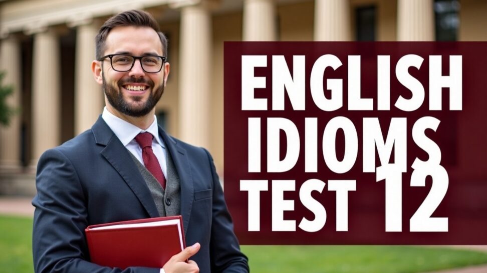 English idioms test 12