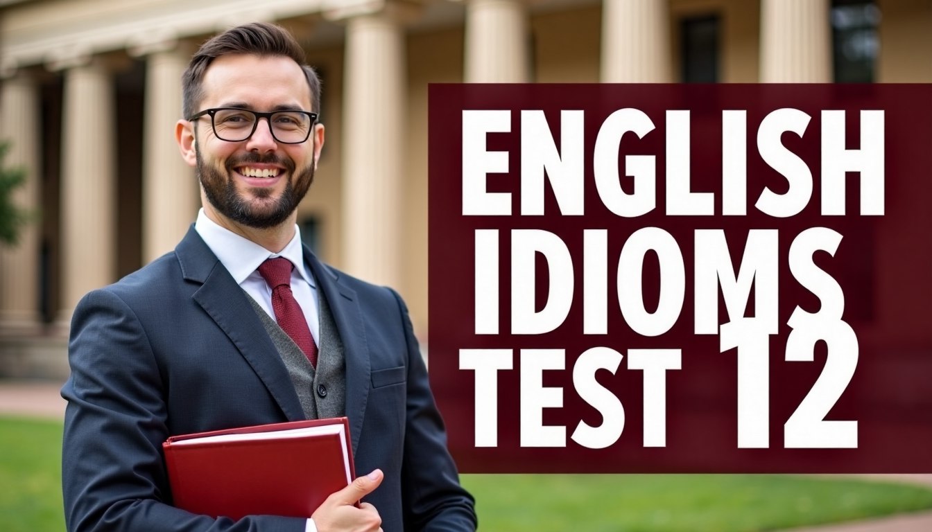 English idioms test 12