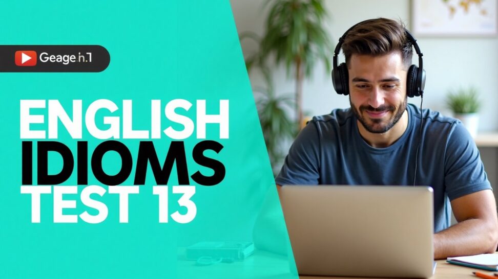 English idioms test 13