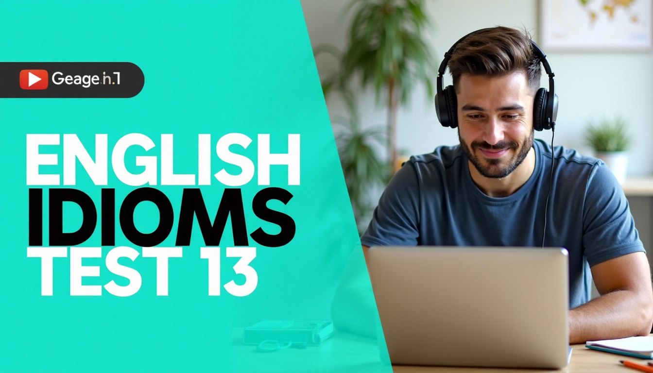 English idioms test 13