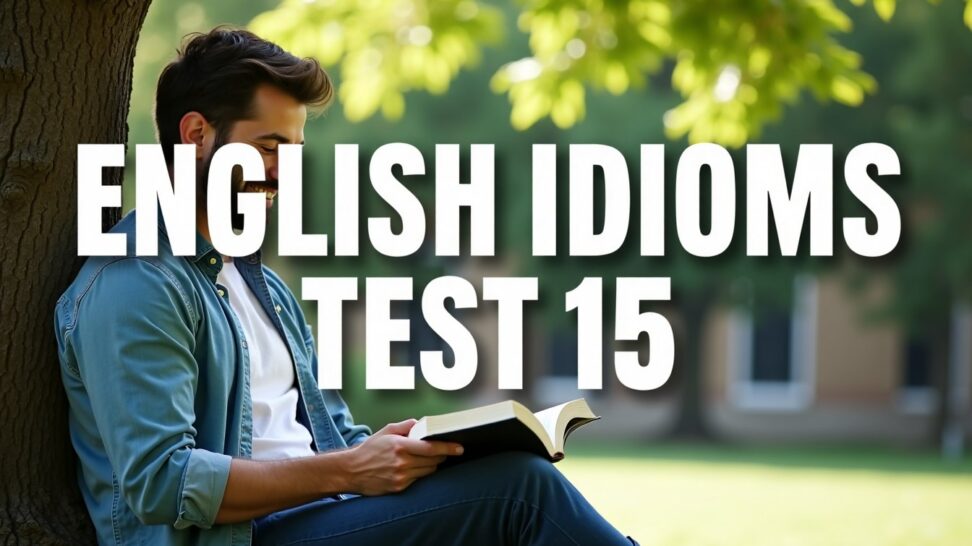 English idioms test 15