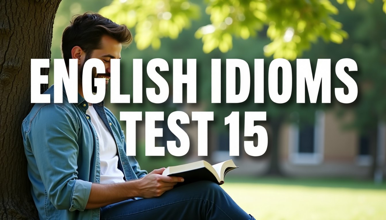 English idioms test 15