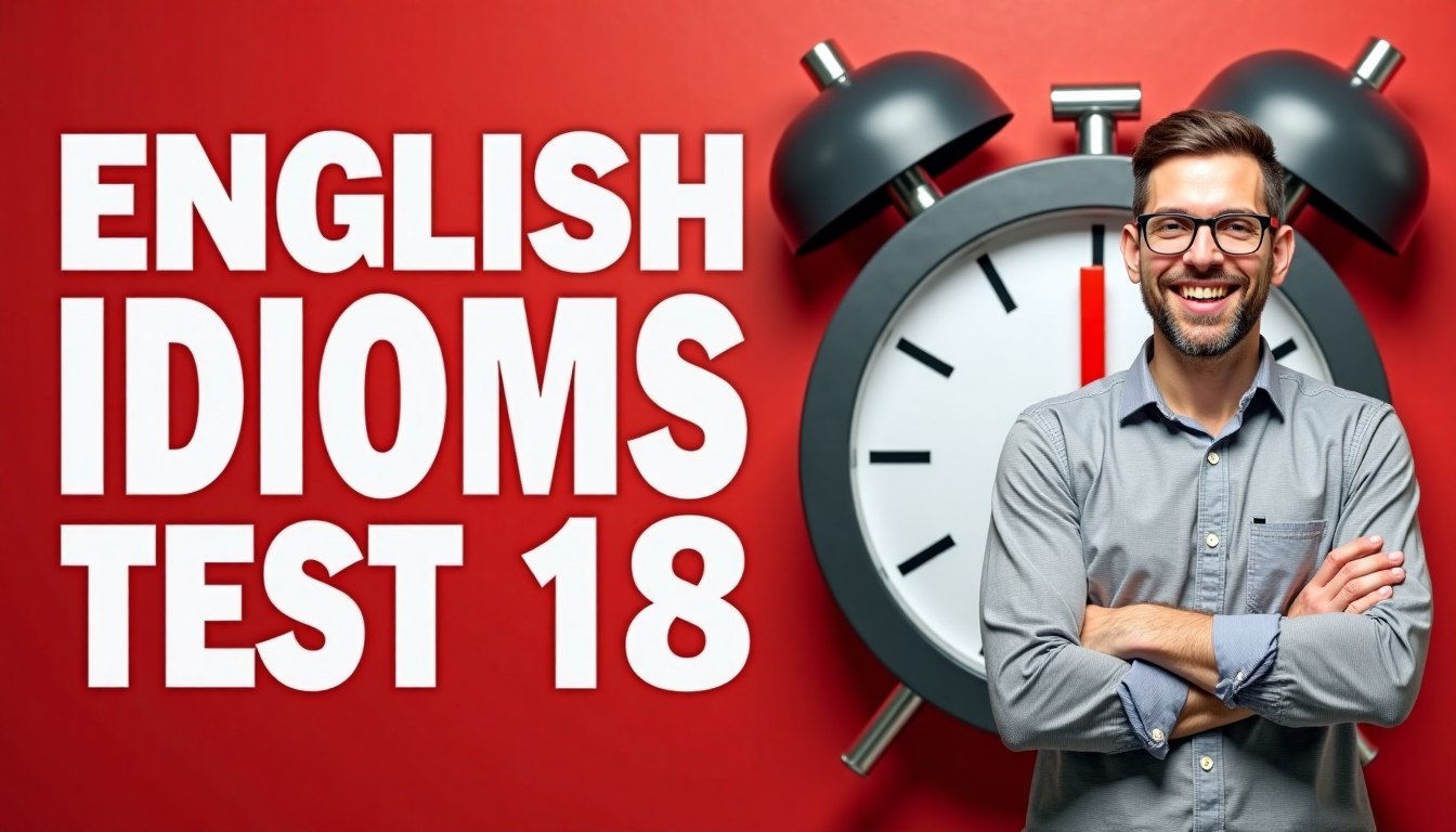 English idioms test 18