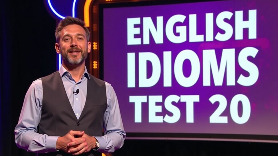 English idioms test 20