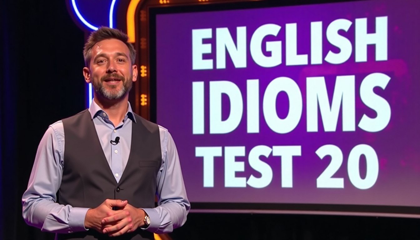 English idioms test 20