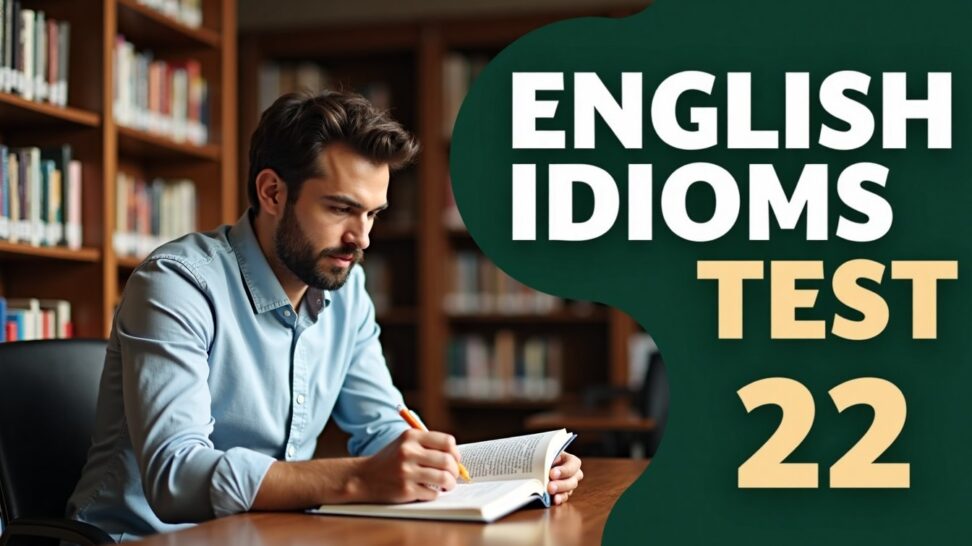 English idioms test 22