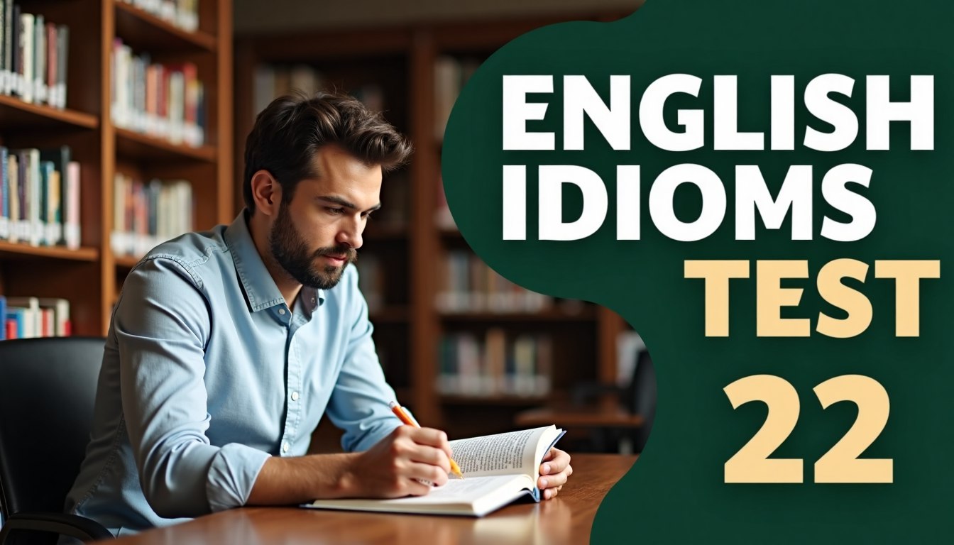 English idioms test 22