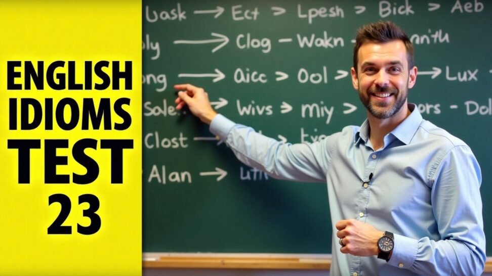 English idioms test 23
