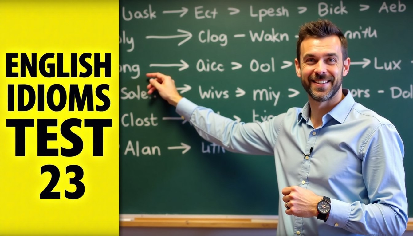 English idioms test 23