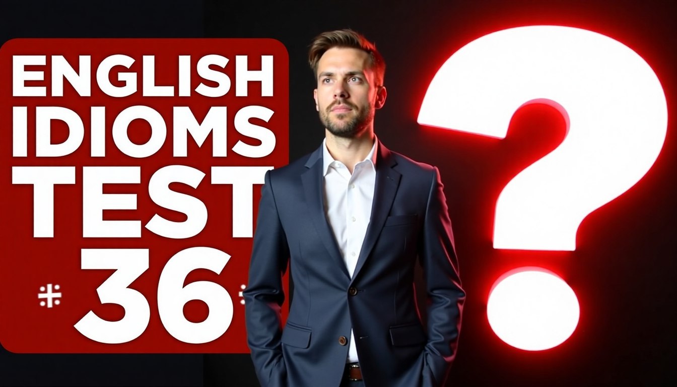English idioms test 36