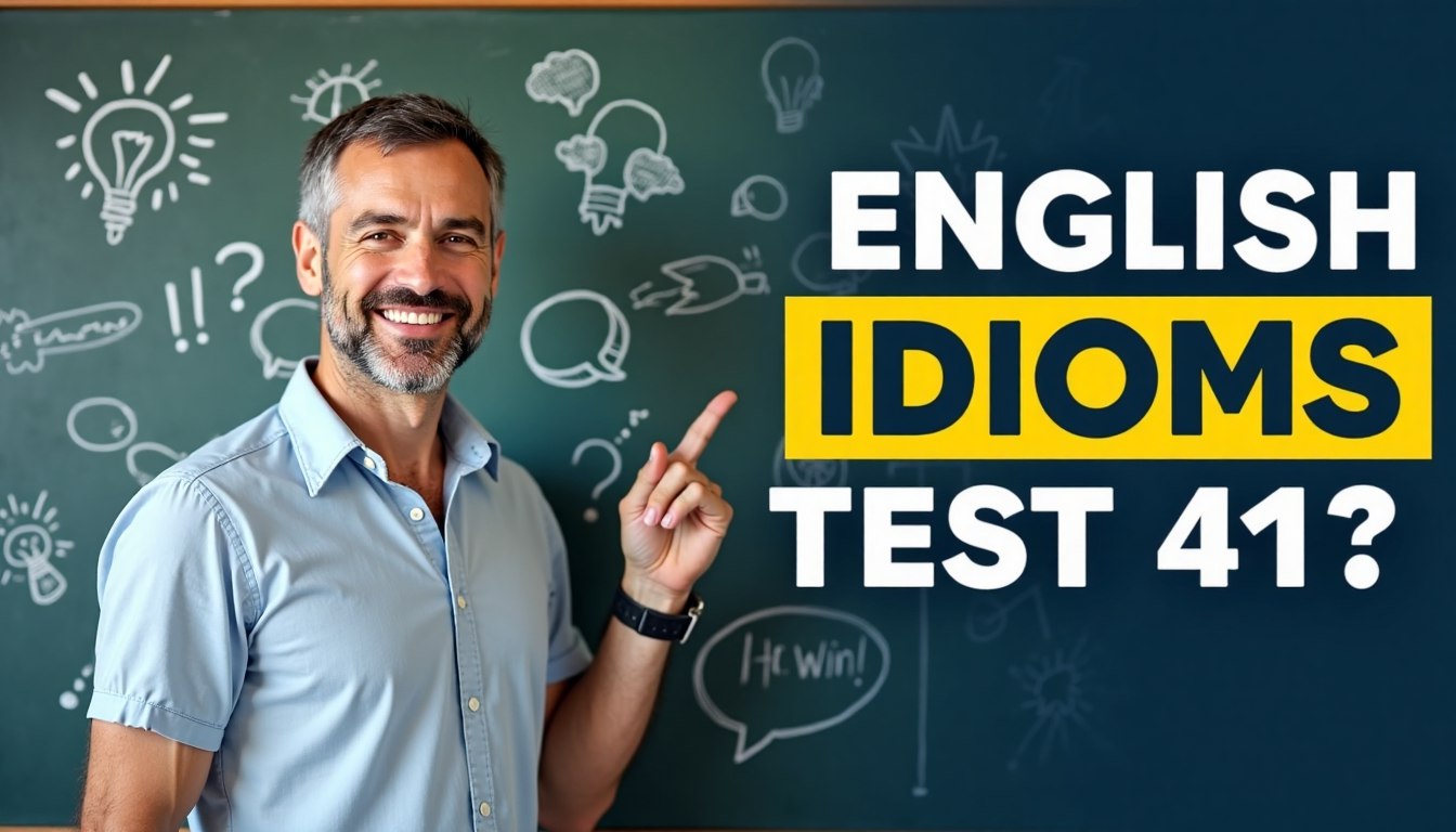 English idioms test 41