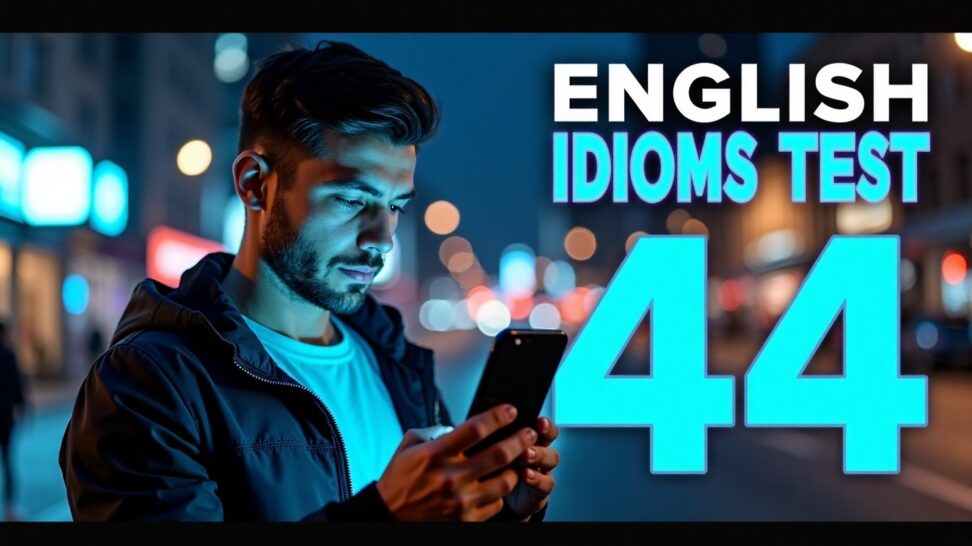 English idioms test 44