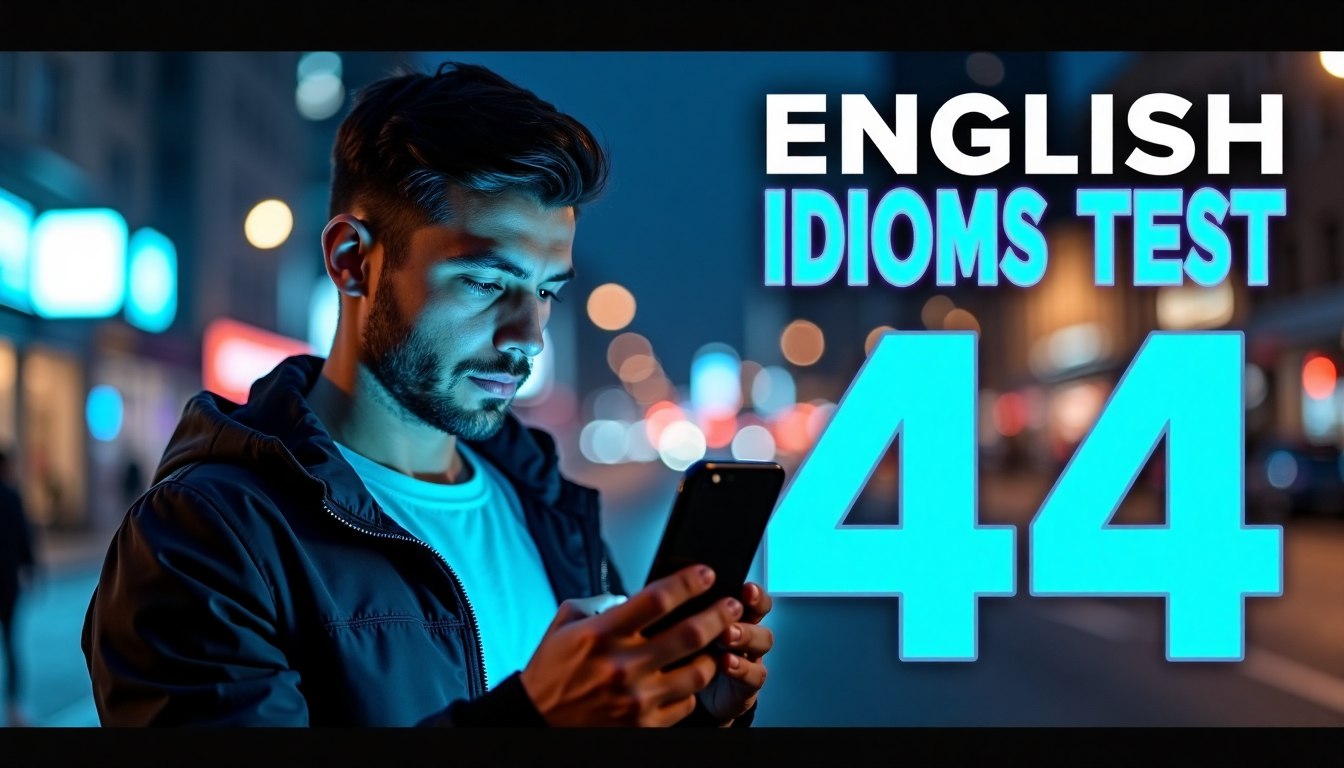 English idioms test 44