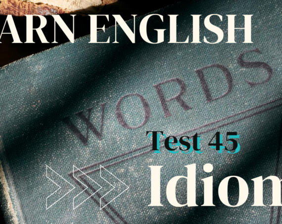 English idioms - test 45