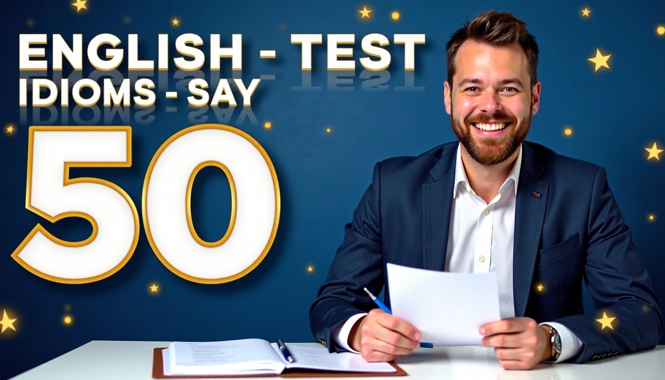 English idioms test 50